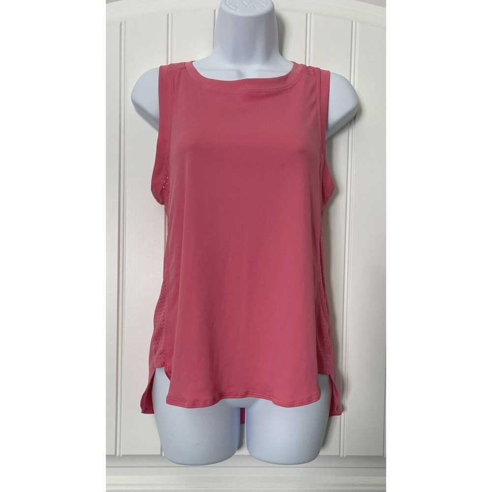 Layers Women's Activewear Thin Racer Back Pink Tank Top Size Small